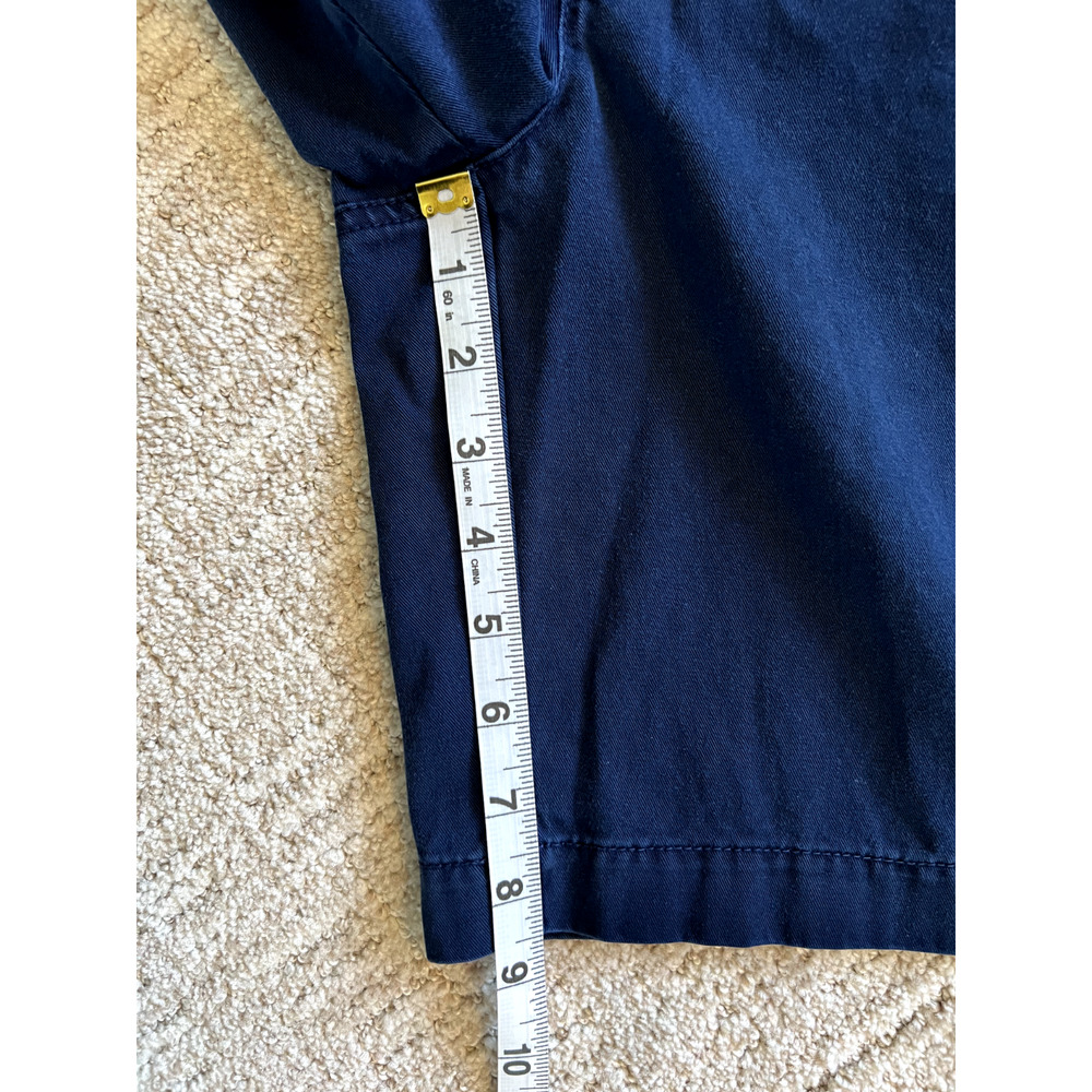 LRL Ralph Lauren Women's Navy Blue 8.5" Flat Front Shorts Size‎ 6 - Picture 4 of 7